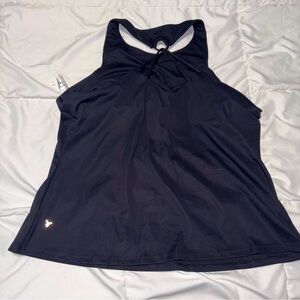 Old Navy Active Black PowerSoft Strappy Back Shelf Bra Tank Top XXL